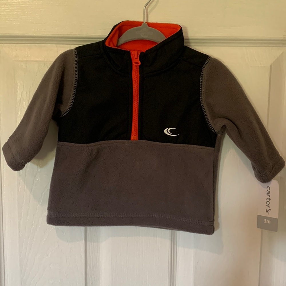 Carter's half zip fleece pullover jacket (size 3 months)
